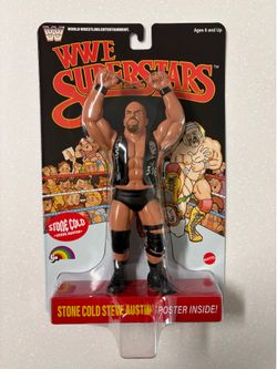 Mattel WWE Superstars LJN Stone Cold Steve Austin Black Card Chase Figure New.