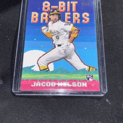 Topps 8 Bit Ballers Jacob Wilson Rookie Baseball Card 