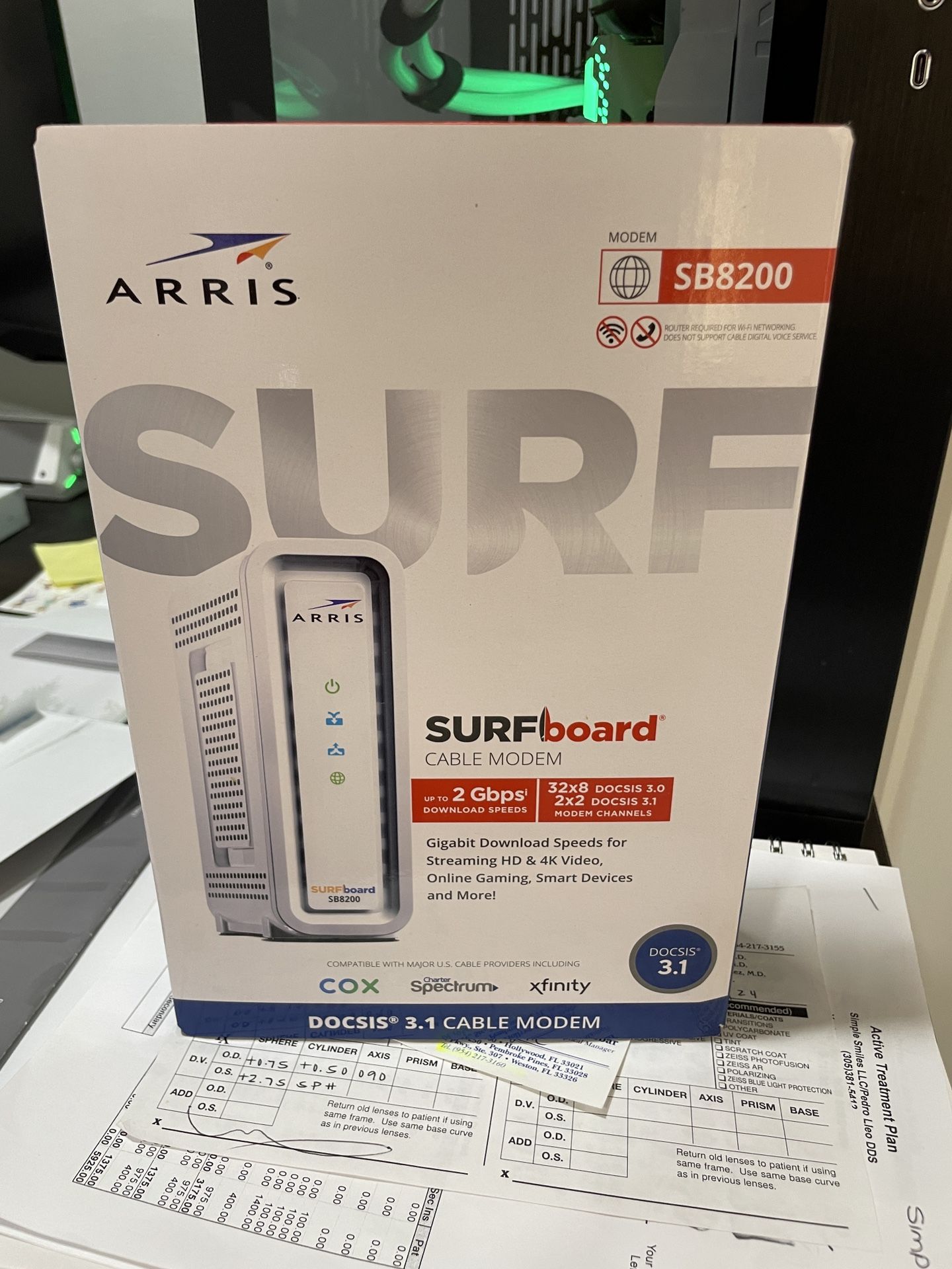 Arris Turfboard SB8200 2 Gbs