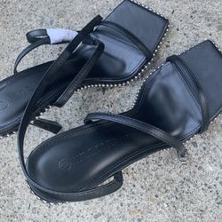 Black Heels With Rhinestones On The Side 