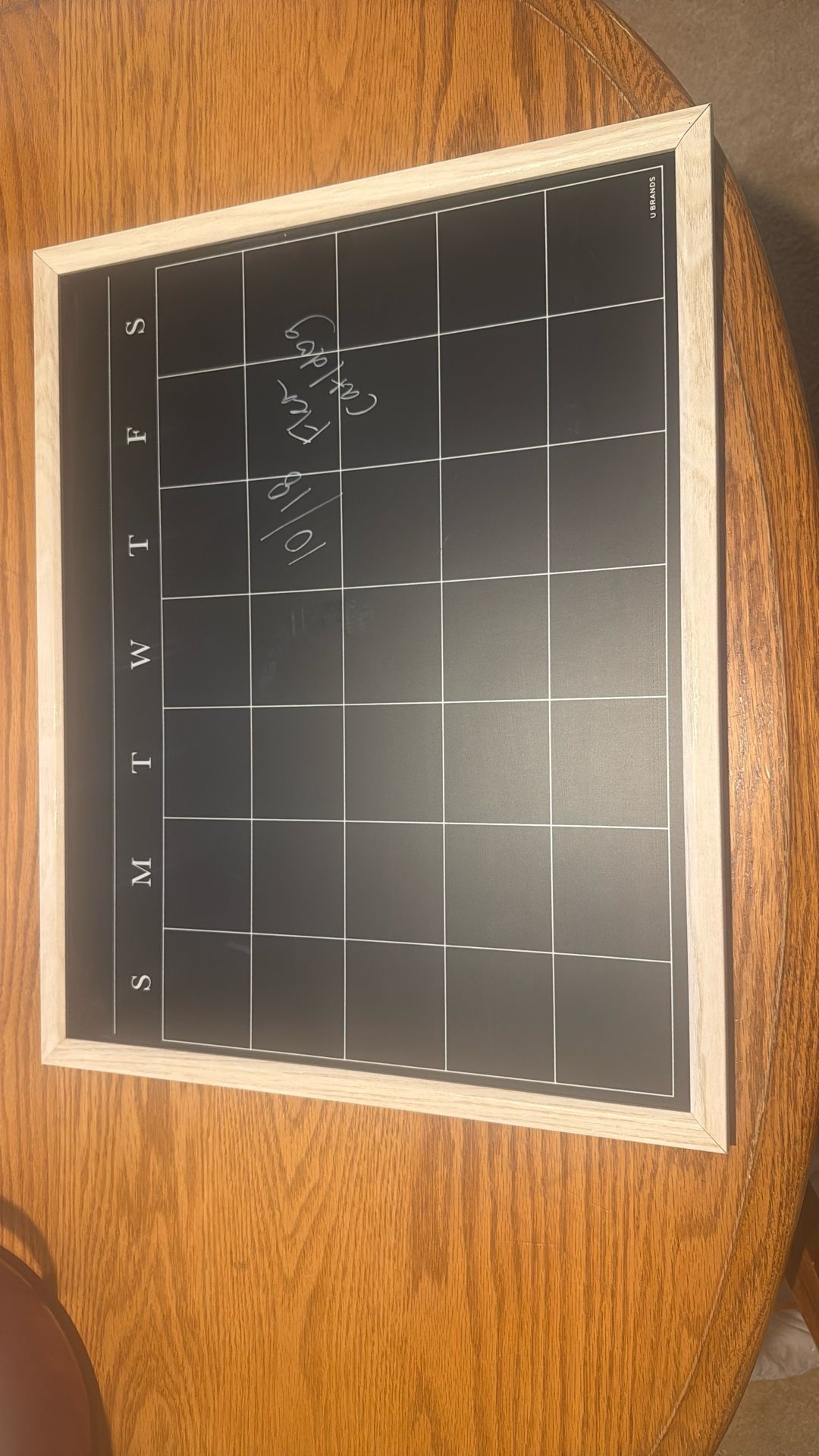 Calendar Chalkboard OBO