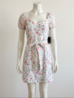 Floral Mini Dress with Tie Waist