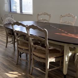 Solid Wood Hand painted Dining Set