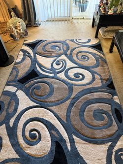Blue Living Room Rug