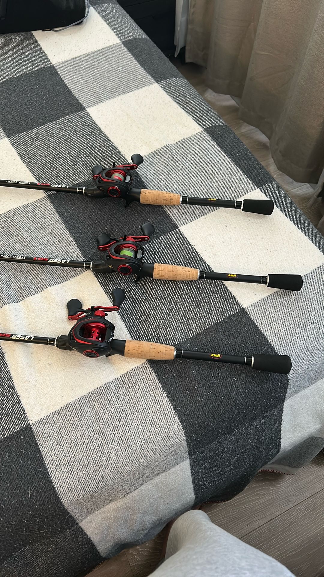 Lews Carbon Fire W Laser Sg1 Rods 