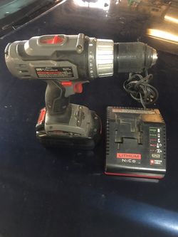 Porter cable cordless drill 1 battery and charger