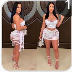 White Two Piece Set