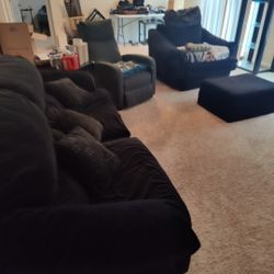 Black couch Set