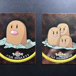 Holo Diglett And Dugtrio Topps Pokémon Cards