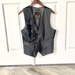 Grey Graphic Vest 