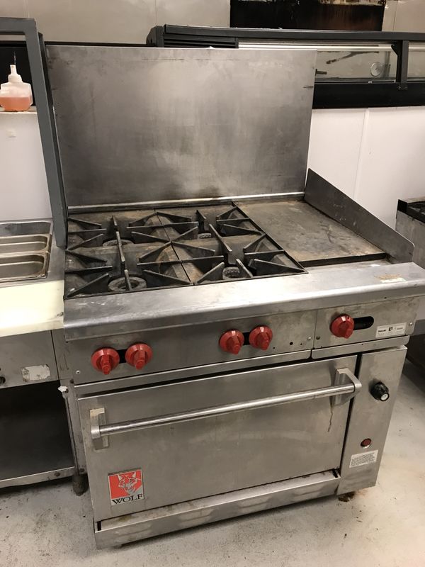 Wolf Commercial Stove, Grill Flat Top and Oven for Sale in Peoria, AZ