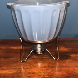 Maison Forine Glazed Ceramic Fondue Pot Set