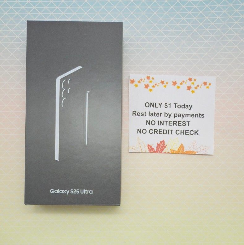 SAMSUNG GALAXY S25 ULTRA 256GB UNLOCKED. FREE SMARTWACH/ HEADPHONES. PAY $1 TODAY REST IN PAYMENTS. NO CREDIT NEEDED FINANCING