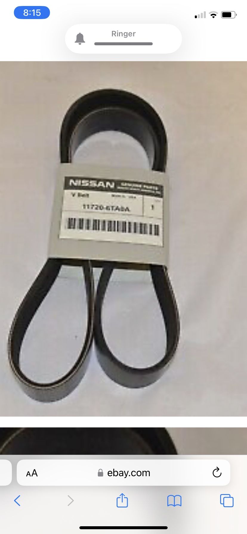 Nissan Fan Belt New