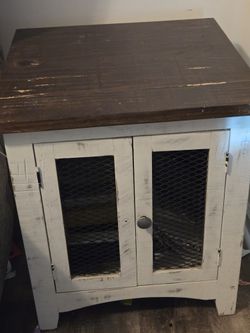 Weathered Wood Side Tables