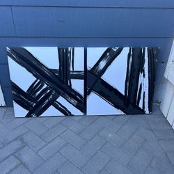 Modern Black And White Artwork 