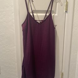 American Eagle brand name women’s silk verve, lining, purple dress size medium