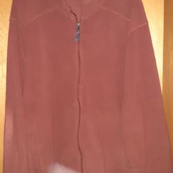 Mens XL Falls Creek Red Fleece Jacket 