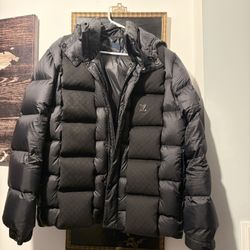 Louis Vuitton Monogram Puffer Jacket With Detachable Hood