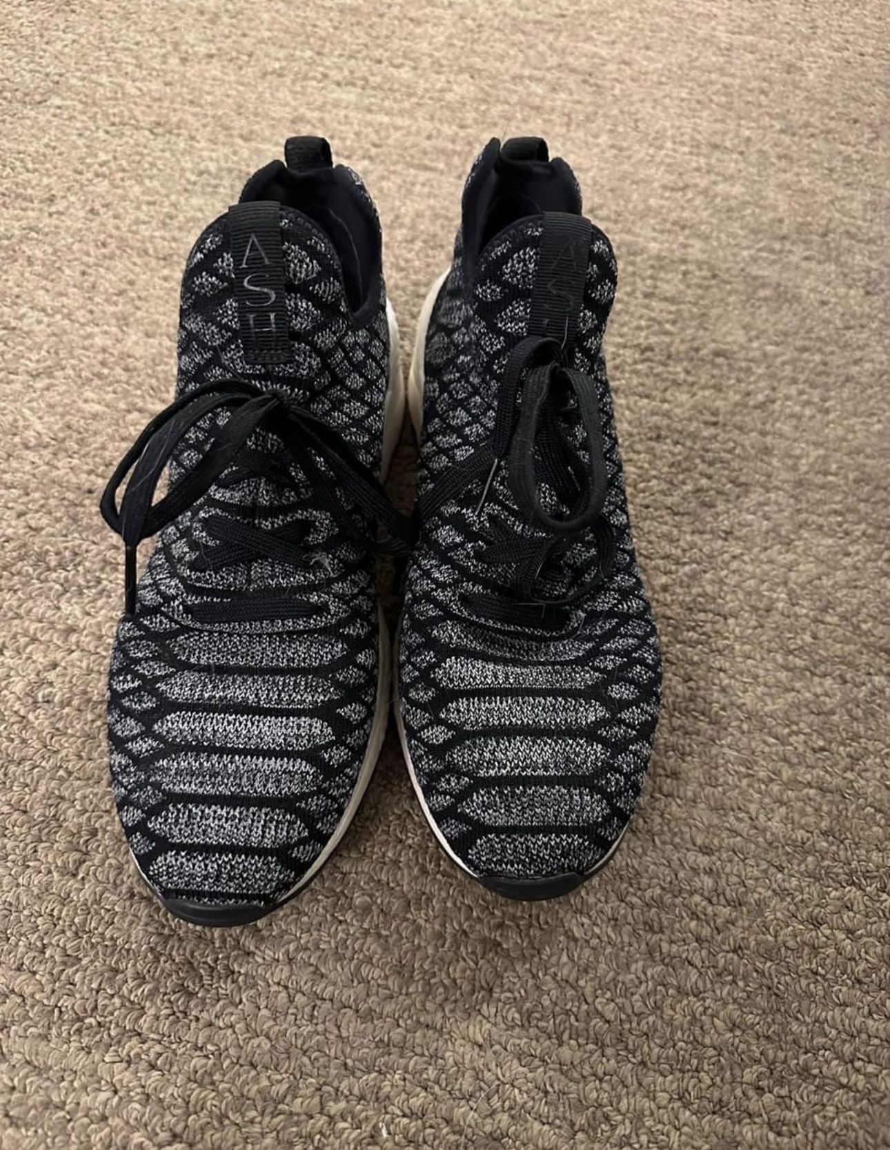 women's ash magma grey python knit sneaker size 39