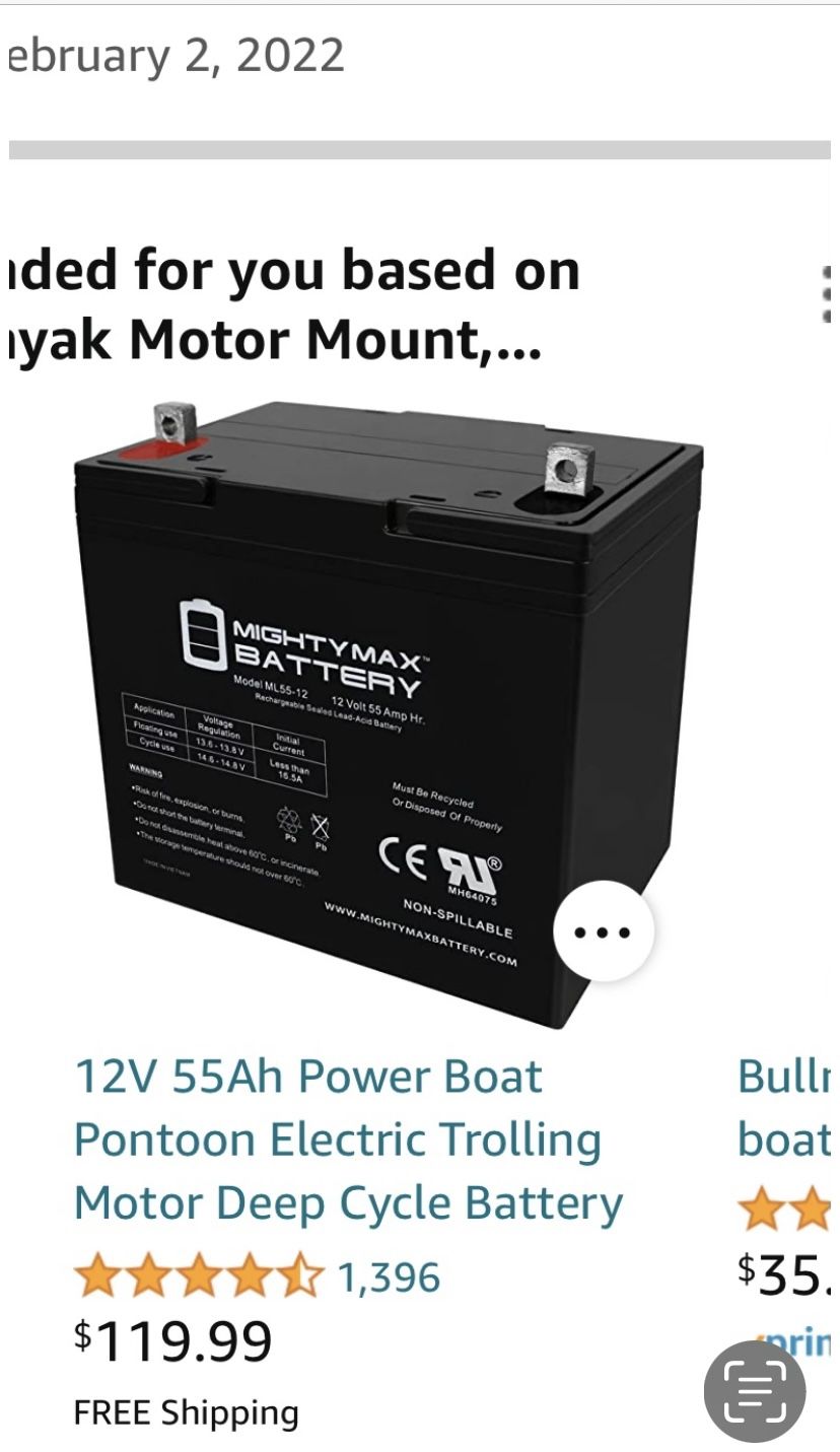 Kayak Battery & Motor 