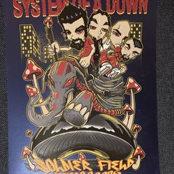 System Of A Down 2025 Soldier Field Foil Poster 18x24