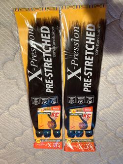 X-Pression Pre-Stretched Braiding Hair 58" – 2 Packs