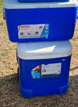 Blue ice chest