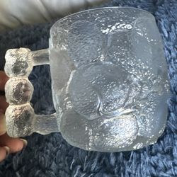 "Yabba Dabba Doo! Vintage 1993 McDonald's Flintstones 'RocDonald's' Rocky Road Glass Mug" 