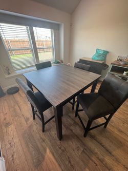 Bar height dining room table