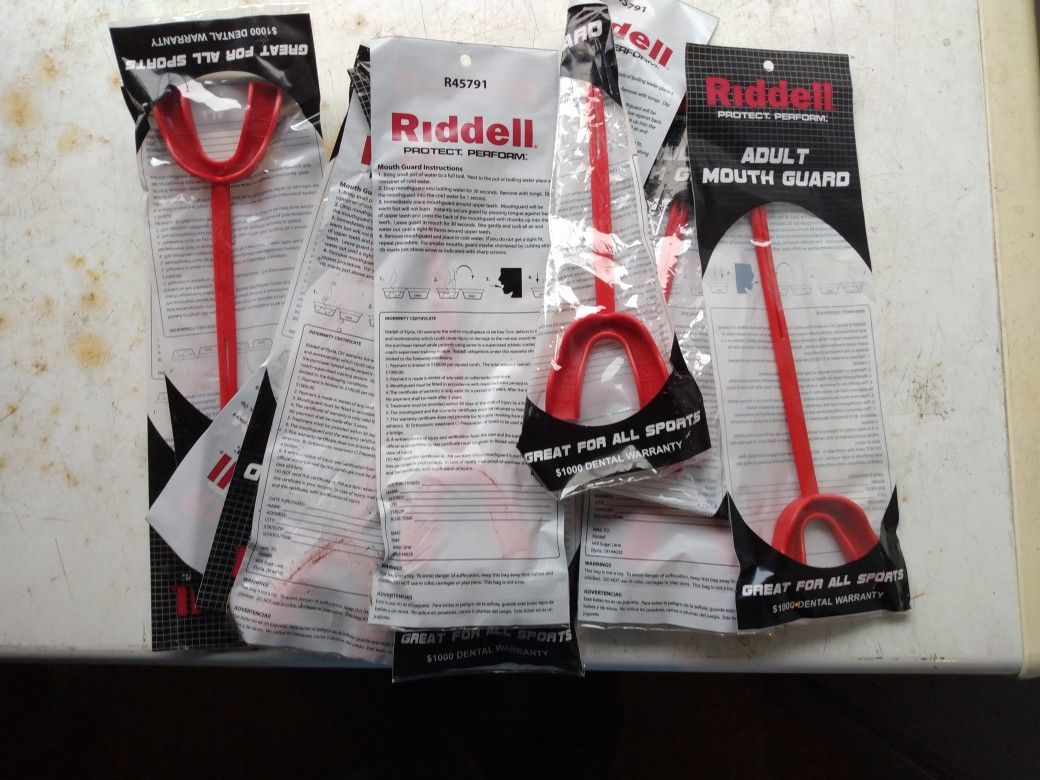 10 New Riddell Adult Mouth Guards