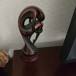 Beautiful Wooden Polished Statue