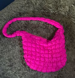 Quilted Tote Puffer Pink Bag (NEW)