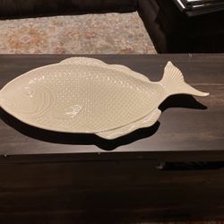  White  Ceramic Tray For Food   $10