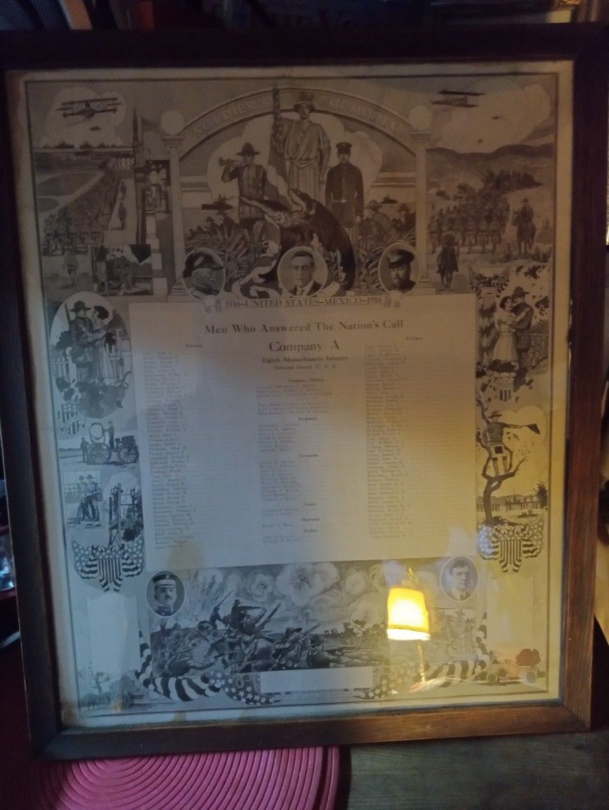 1916 Memorial Mexico/American Border War Picture Only One Anywhere