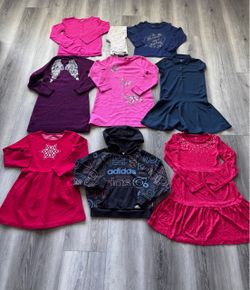 Girls Clothing Lot dress hoodie Size 7/8 Adidas Gymboree Jumping Beans Wonder Nation Sonoma old navy