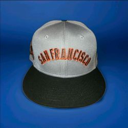New Era 59FIFTY San Francisco Giants 50th Anniversary Fitted.   7 1/2 Cap Gray