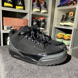 Jordan 3 Black Cat- 9M- Used No Box