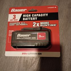 Bauer 20V High Capacity 3 Amp Battery 