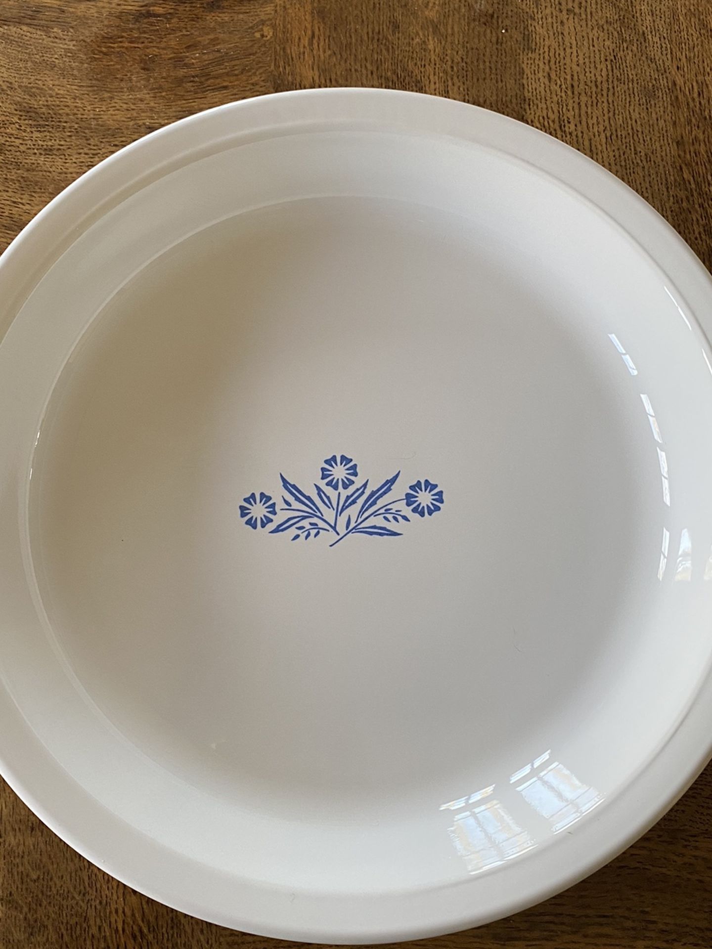 Vintage Corning Ware Cornflower Blue 9” pie dish. P-309.