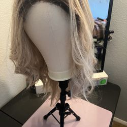 Blonde With Dark Roots Wig 