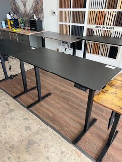55” Black Electric Height-Adjustable Standing Desk