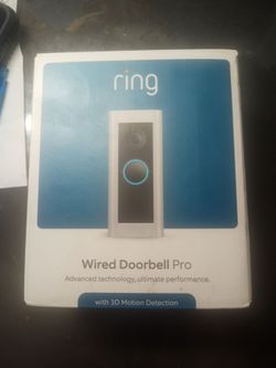 RING wired doorbell Pro
