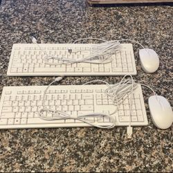 Hp White Keyboard & Mouse Set