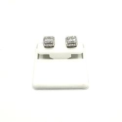 Sterling Silver Square Stud Earrings