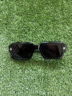Chrome Hearts Black Square Sunglasses w/ Case