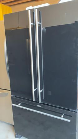 Jenn Air French Door Black Refrigerator Fridge
