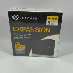 New Seagate 2.5" EXPANSION 6TB Micro USB-B to USB-A HDD SRD00F2