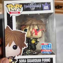 Rare Kingdom Hearts Sora Signed Funko