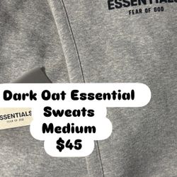 Dark Oat Essential Sweats 